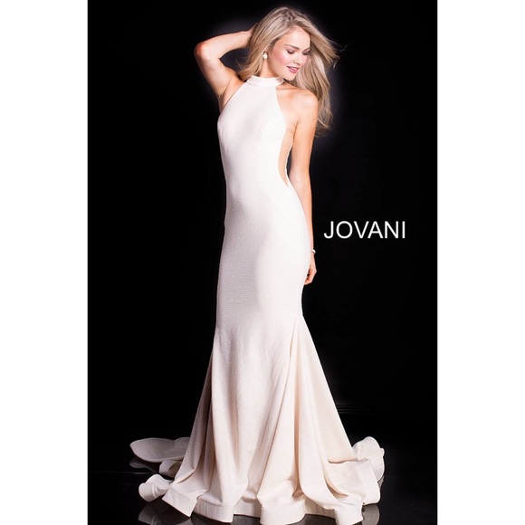 Jovani Dresses & Skirts - Jovani Ivory Glitter Mermaid Gown